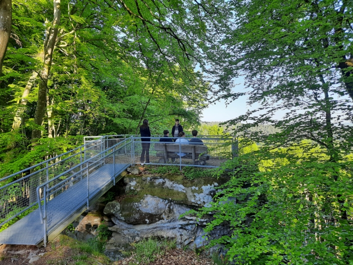 Blick zum Eremitenfelsen